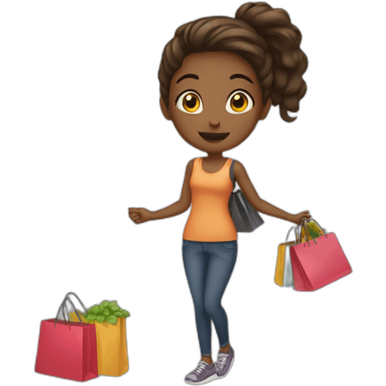 girl-shopping emoji