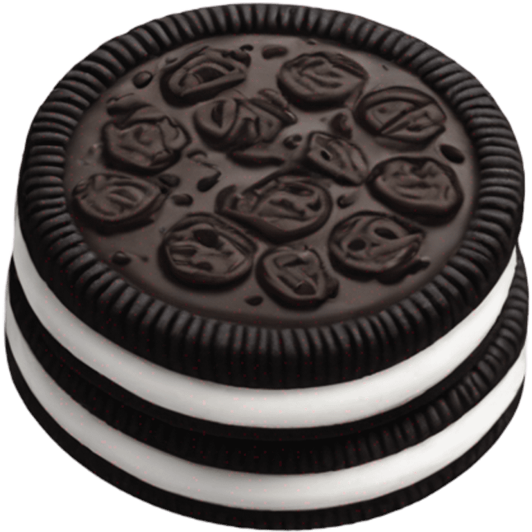 Oreo cookie emoji