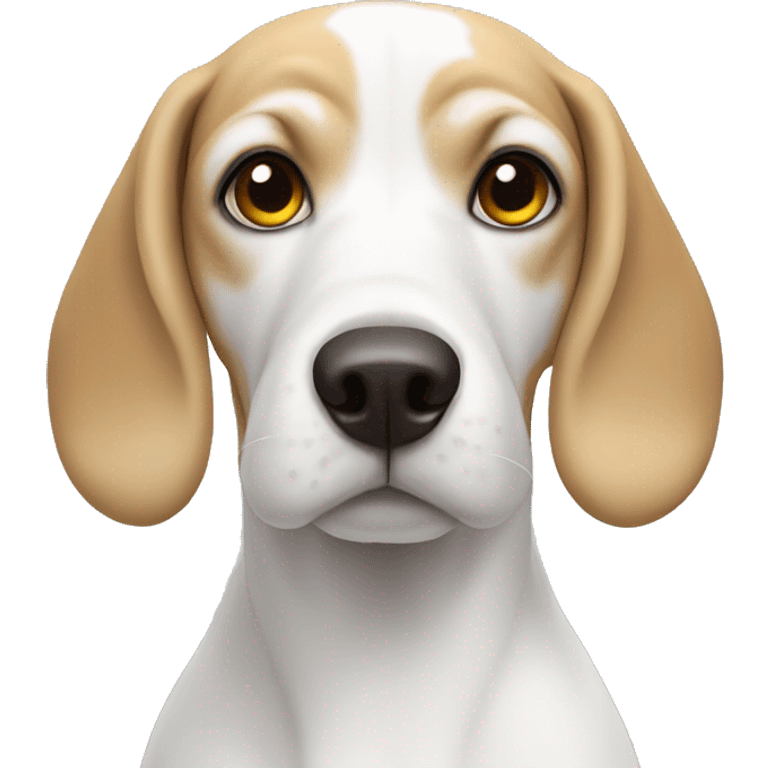 White beagle  emoji