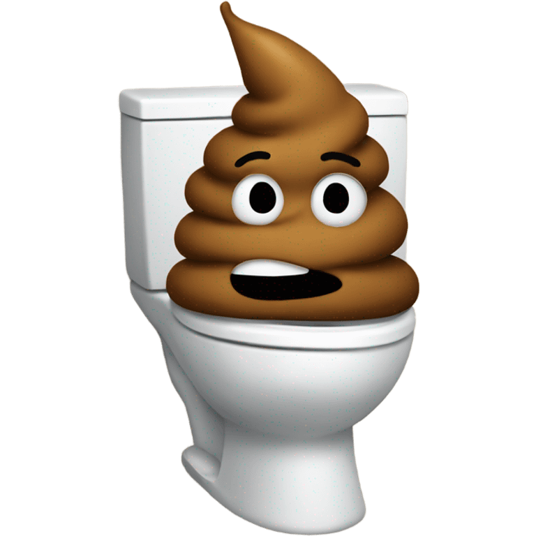 poop in a toilet emoji