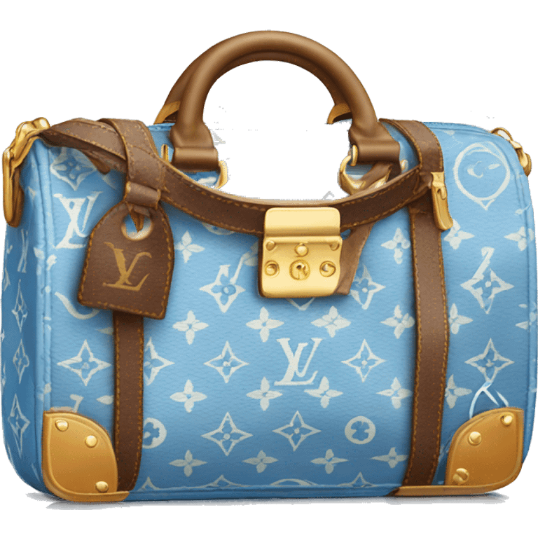 Blue Louis Vuitton bag emoji