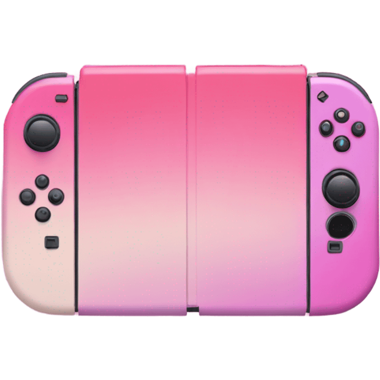 Pink ombre realistic Nintendo switch  emoji