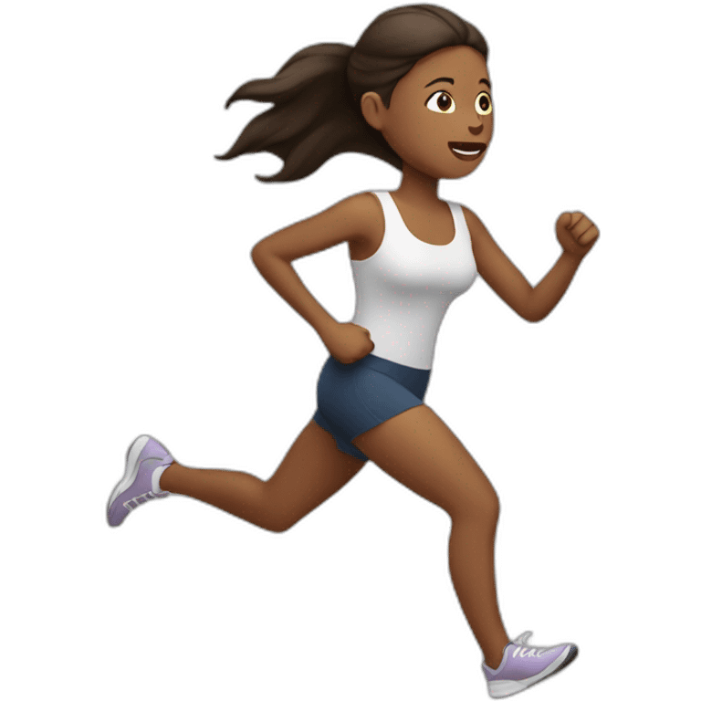 woman runs outside emoji