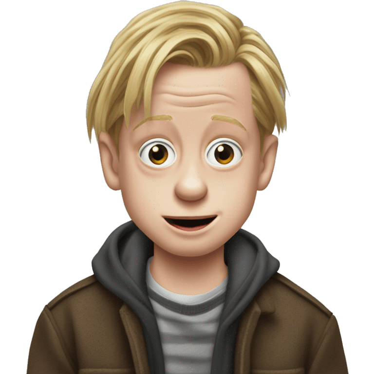 Macaulay Culkin from the movie Home Alone realistic emoji