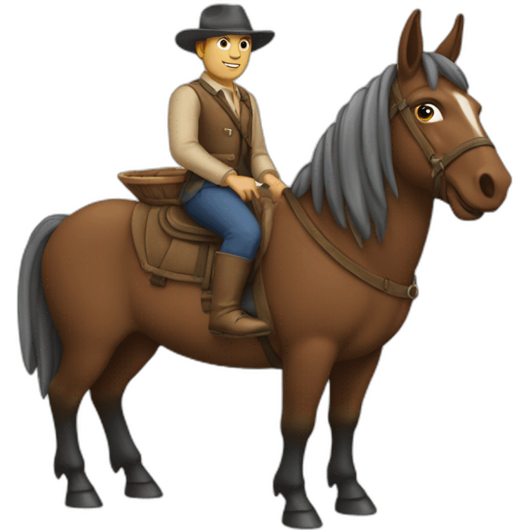 Depardieux sur une mule emoji