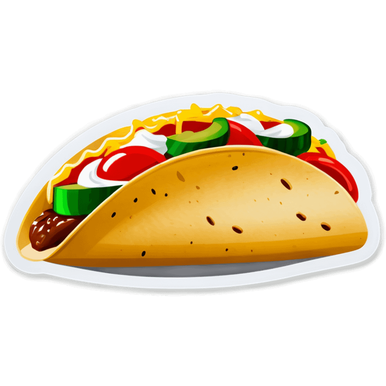 Licking a taco  emoji