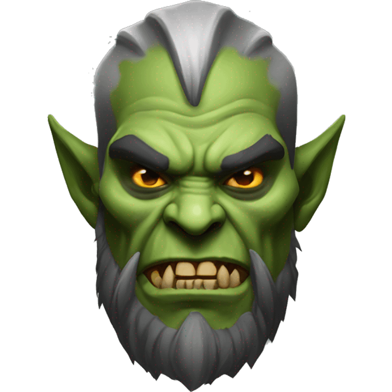 diablo orc male with skull  emoji