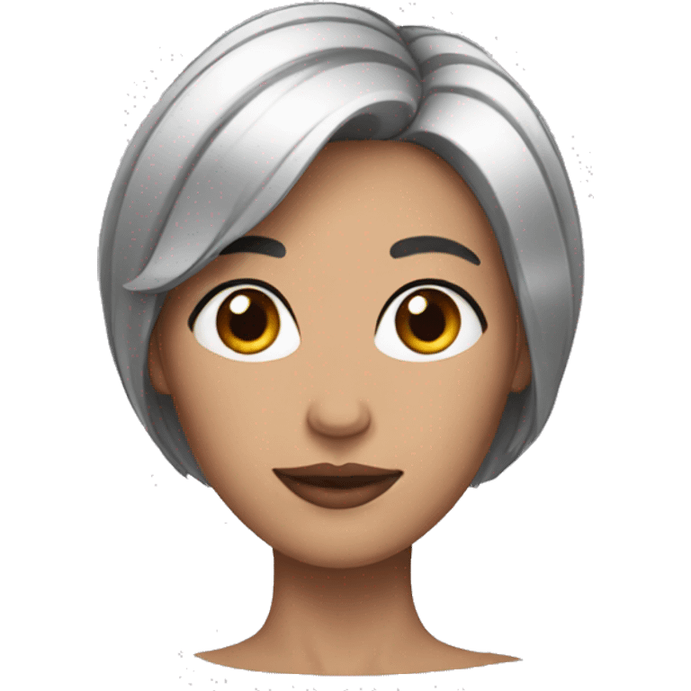 woman with short black hair emoji