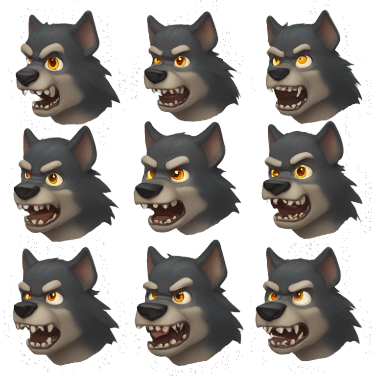 Werewolf that is smart emoji