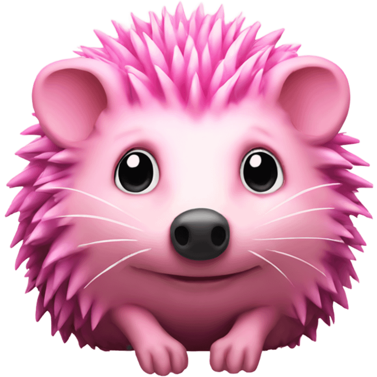 Pink hedgehog emoji