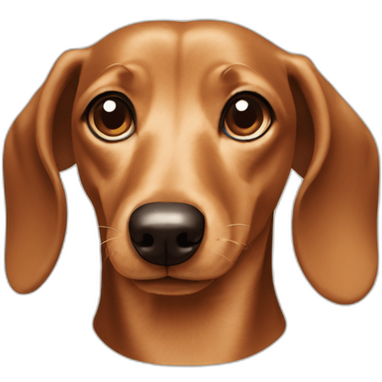 dachshund-face-cream emoji