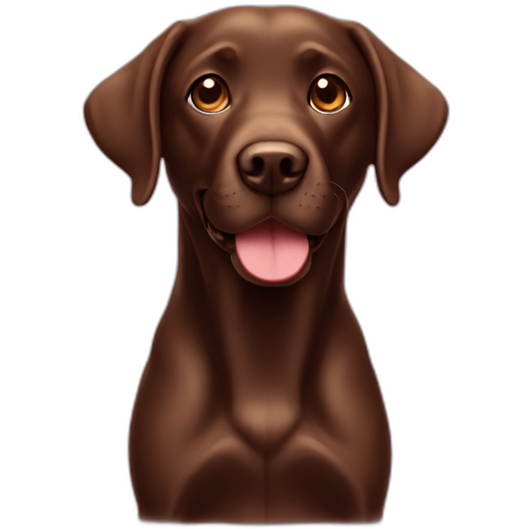 labrador chocolate emoji