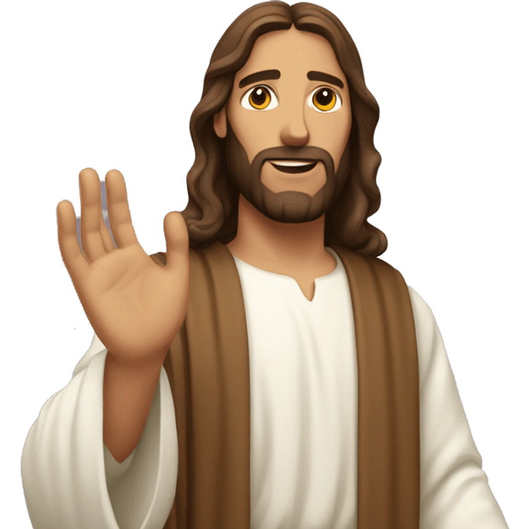 Jesus Holding my hand emoji