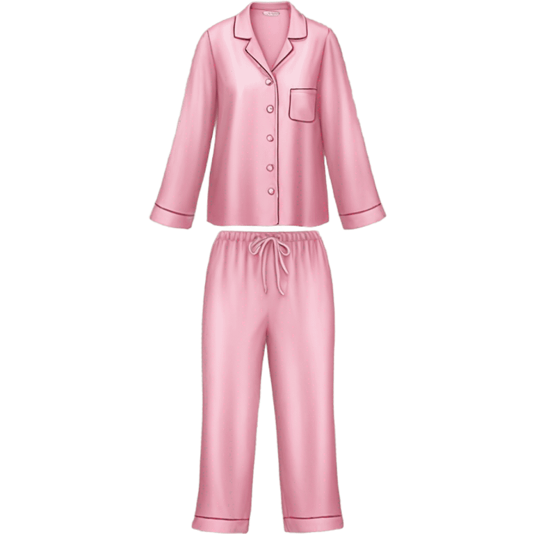 Pink silk pyjamas  emoji