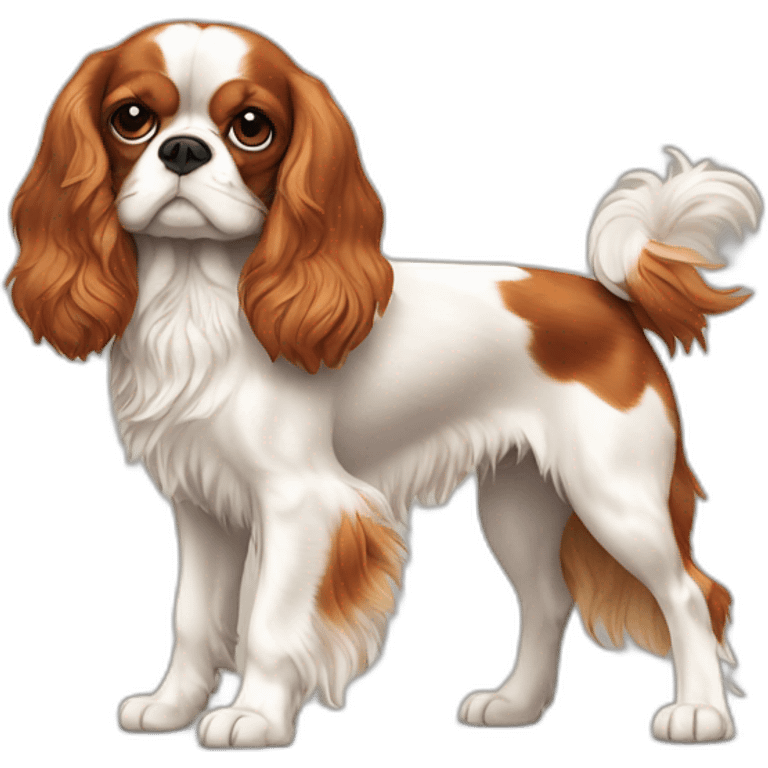  Cavalier King Charles Spaniel full body emoji