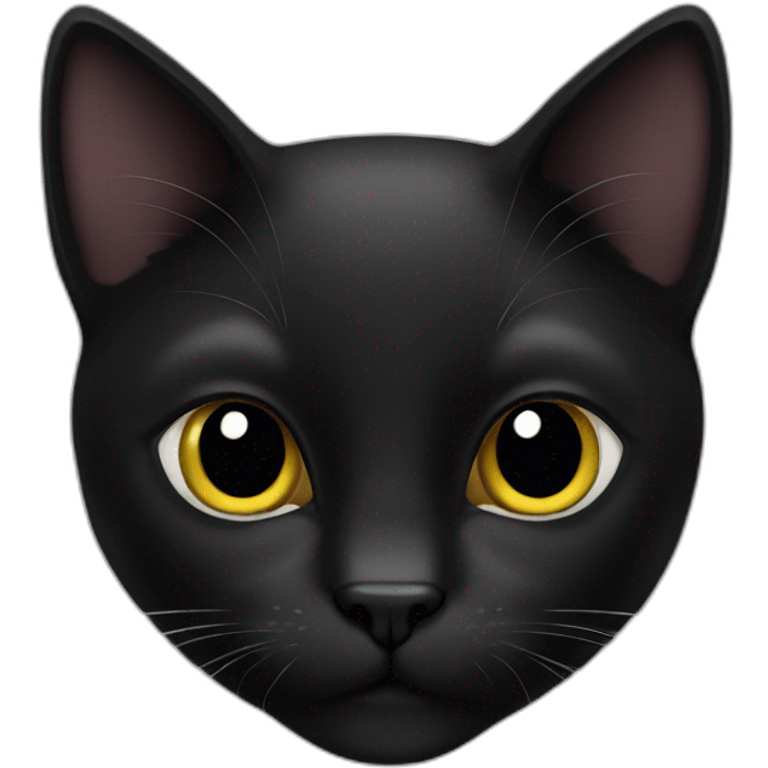 black cat elegant emoji