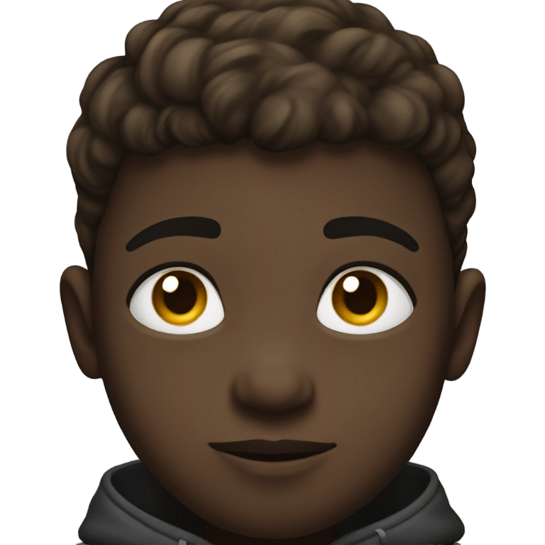 Black kid side eyeing emoji