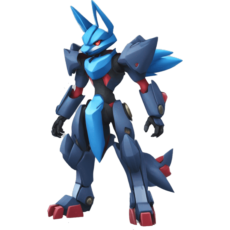 Lucario-Zoroark-medabot-Mecha full body emoji