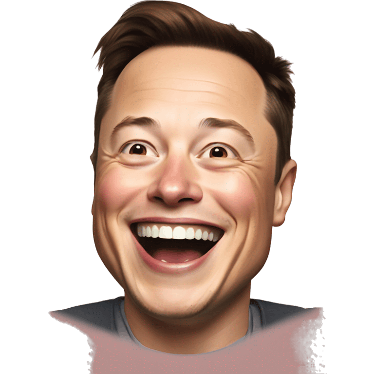 Elon musk laughing  emoji