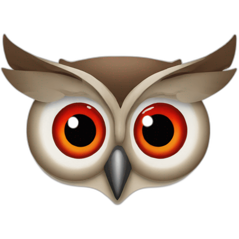 red eye owl emoji