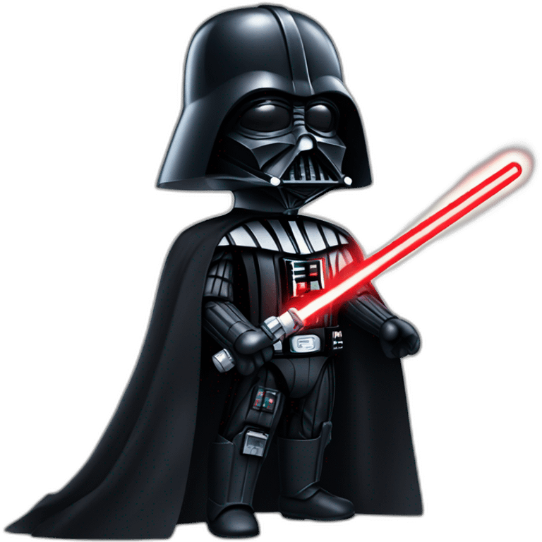 Darth Vader with lightsaber emoji