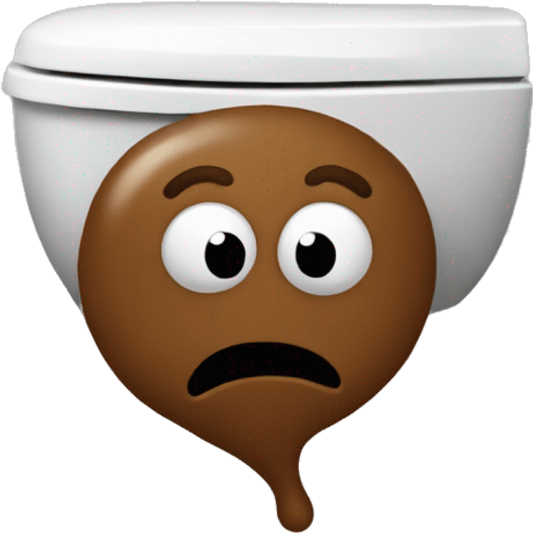 Poop in toilet  emoji