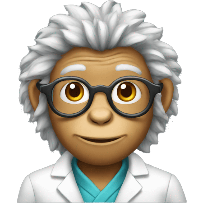 macaque scientist emoji