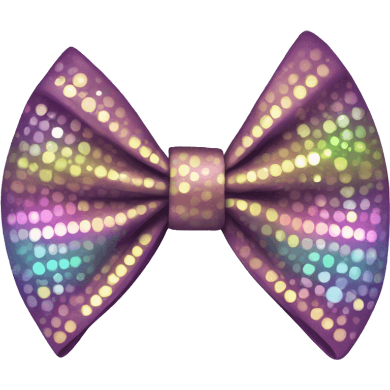 A disco with a aesthetic bow on it emoji