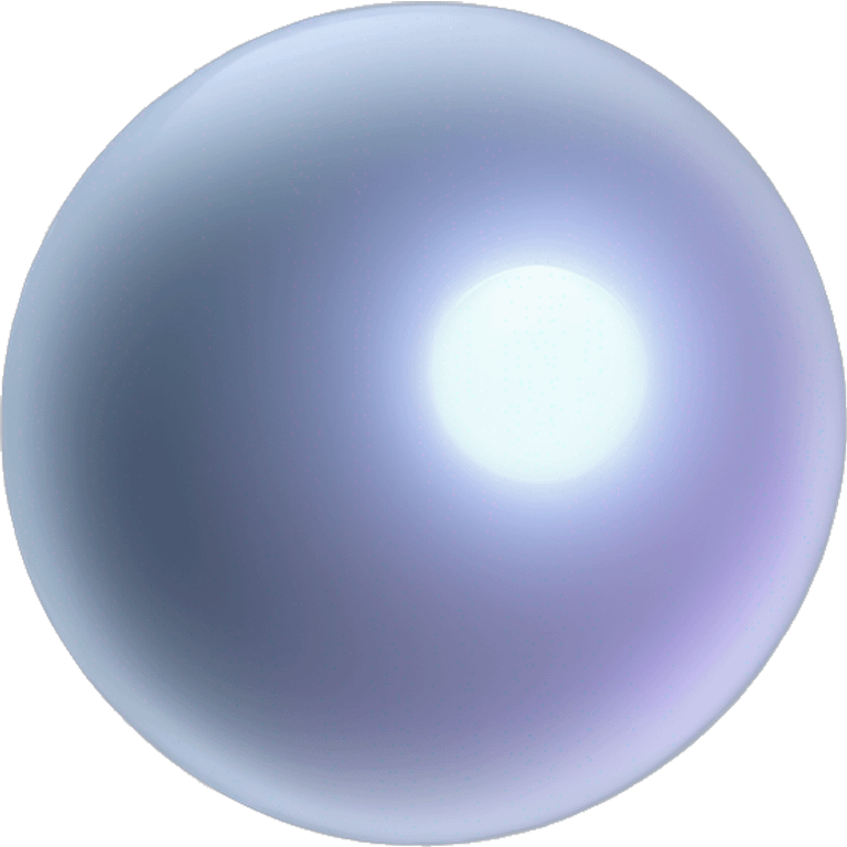 A glowing pure grey space object emoji