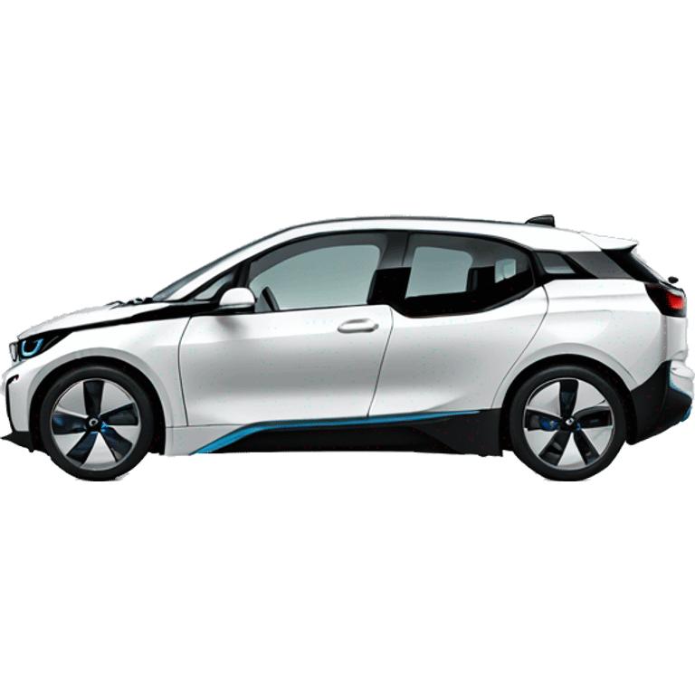 BMW Electric Car from the Side emoji