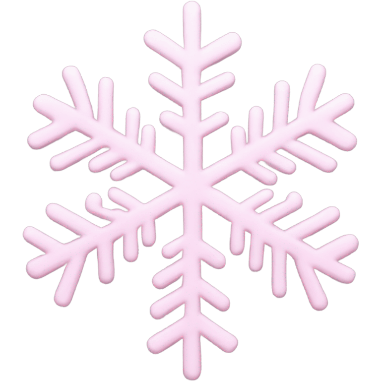 pastel pink snowflake  emoji