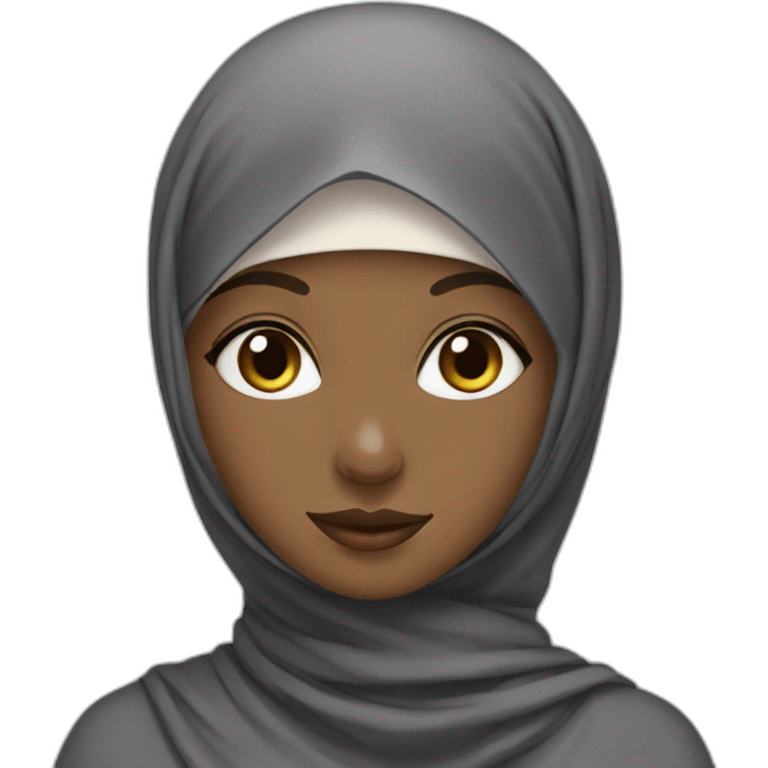 beautiful girl in hijab emoji