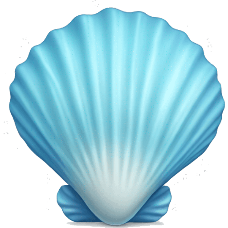 light blue seashell emoji