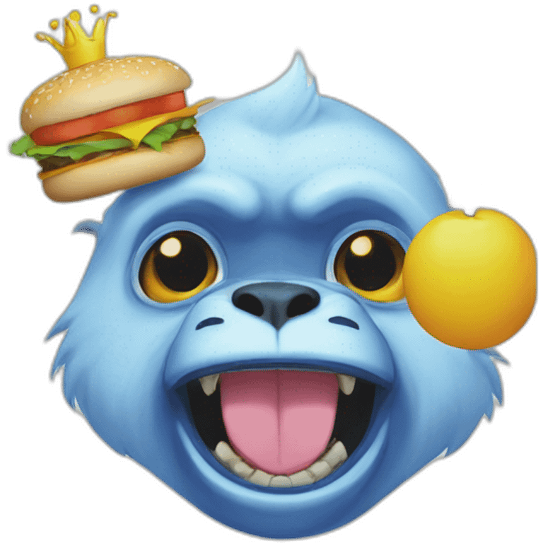 water smile Burger man queen white gorilla notebook emoji