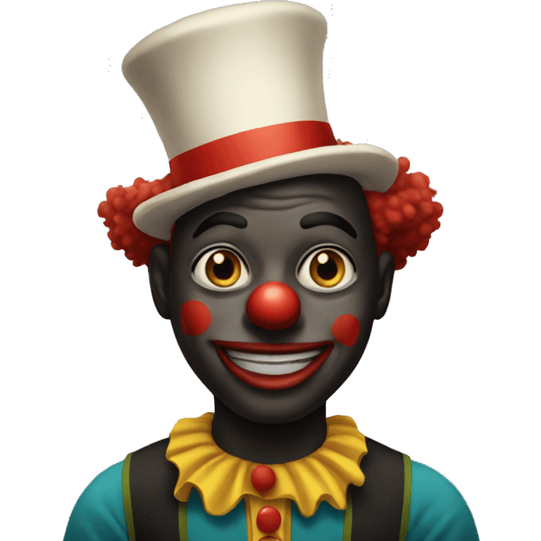 Black clown emoji