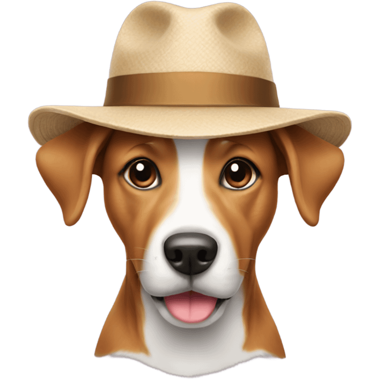 Dog with hat emoji