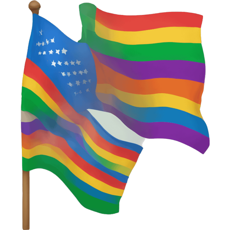 Progressive pride flag emoji