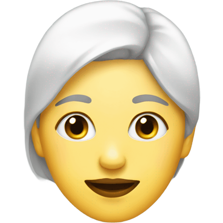 Lady with face pack on emoji