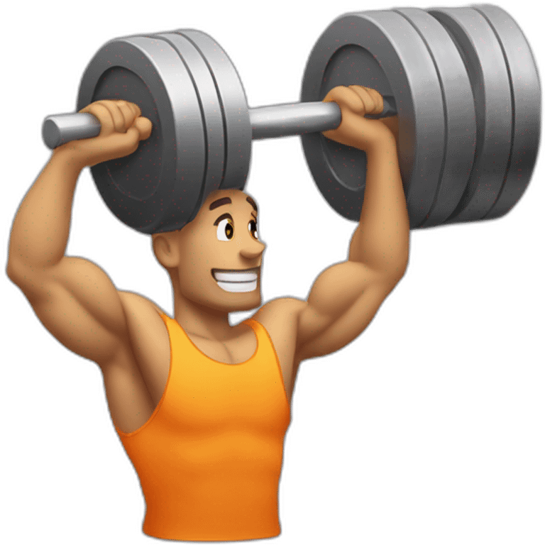 lifting a dumbell emoji