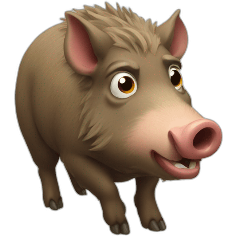 surprised boar emoji