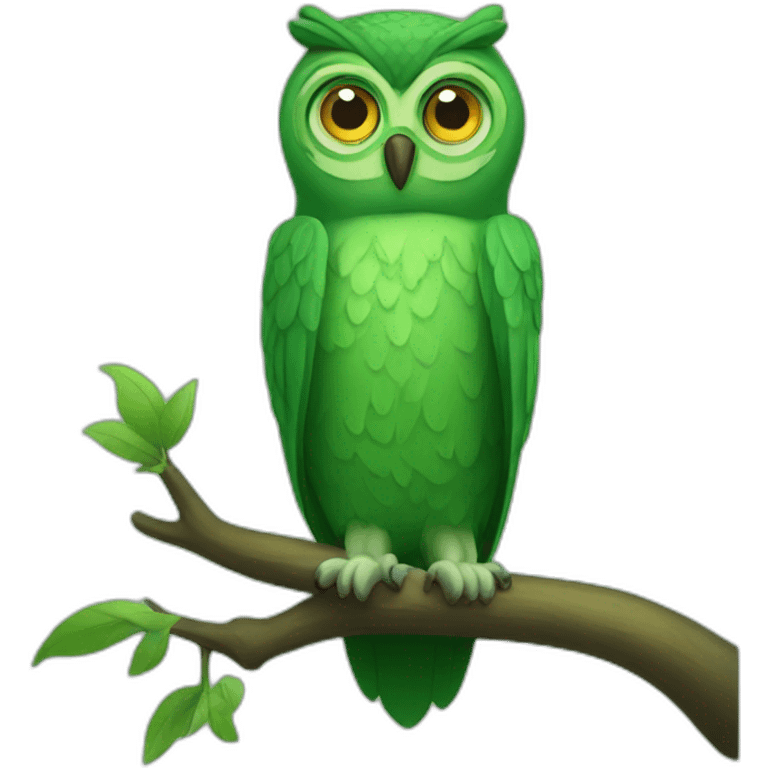 green owl emoji