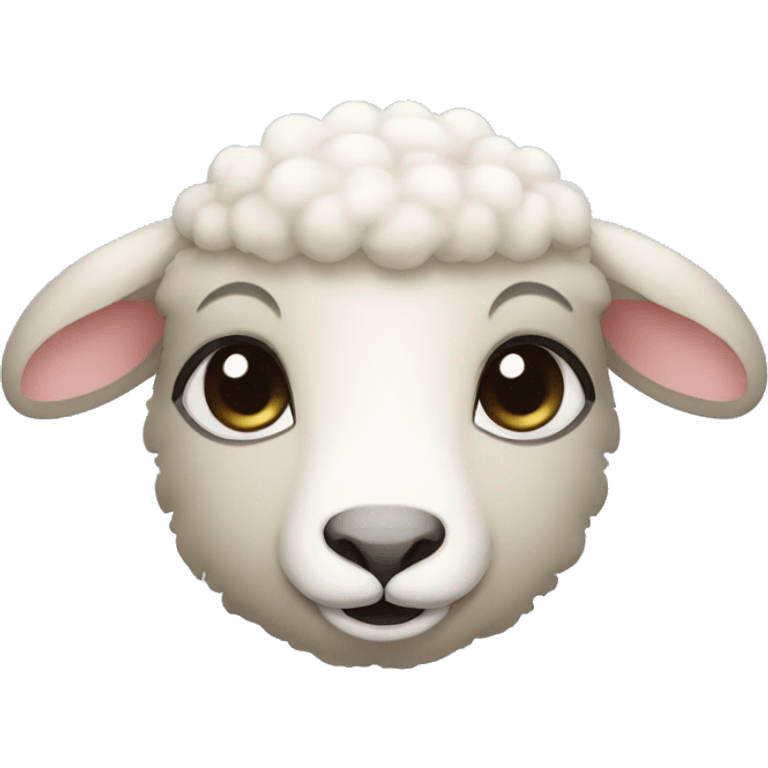 Baby sheep face emoji