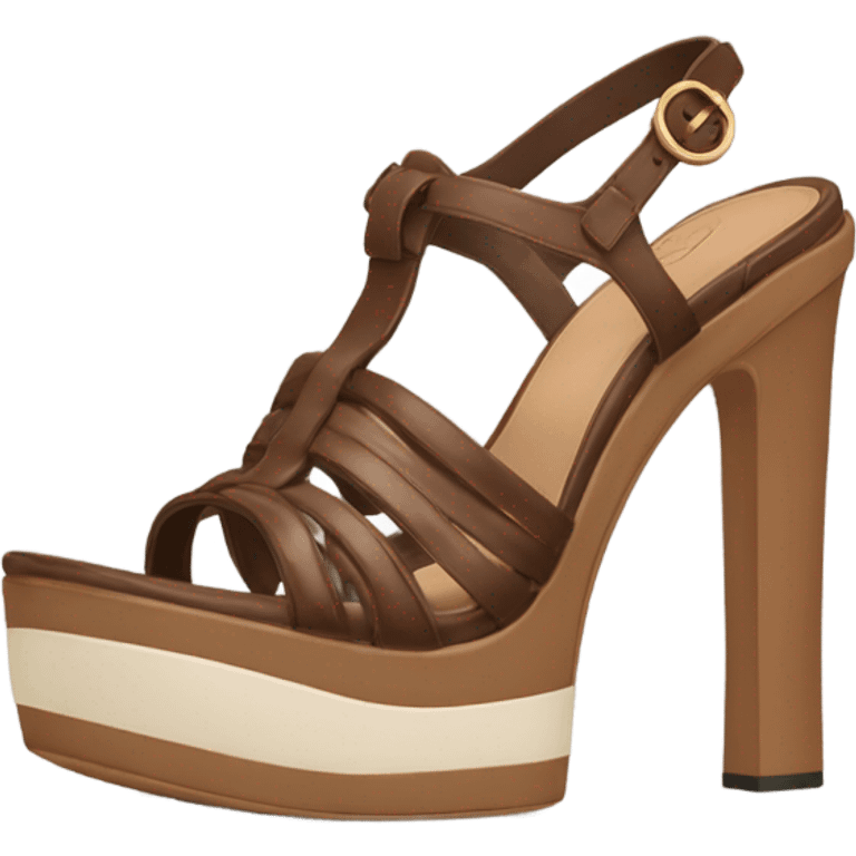 Platform Gucci sandals brown  emoji