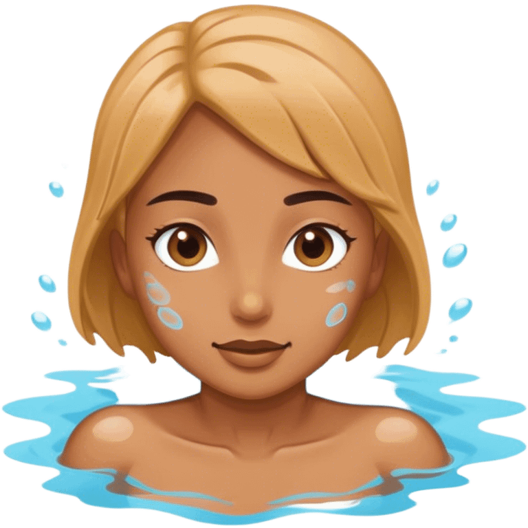 A swimming girl emoji