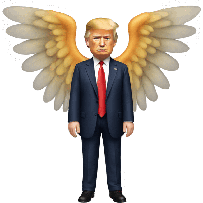 Trump with wings emoji