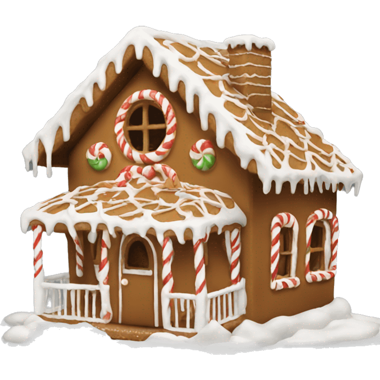 Gingerbread house emoji