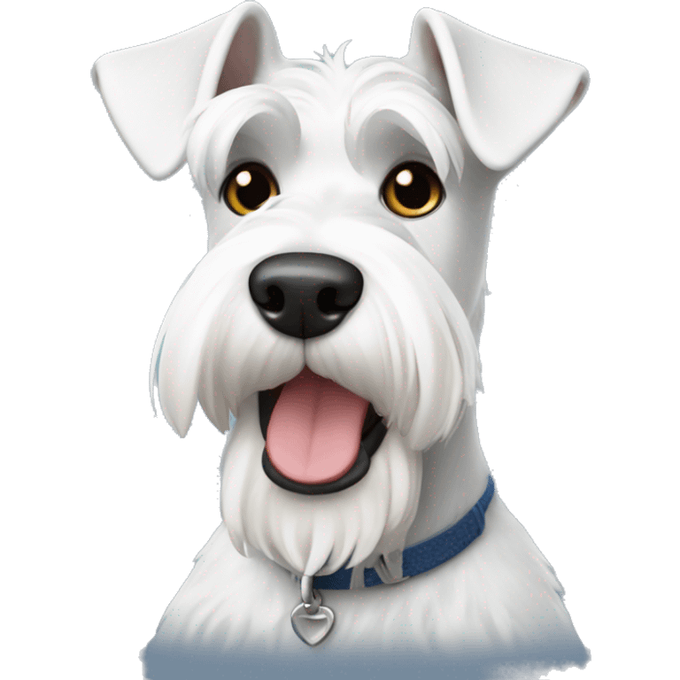 White Zwergschnauzer emoji