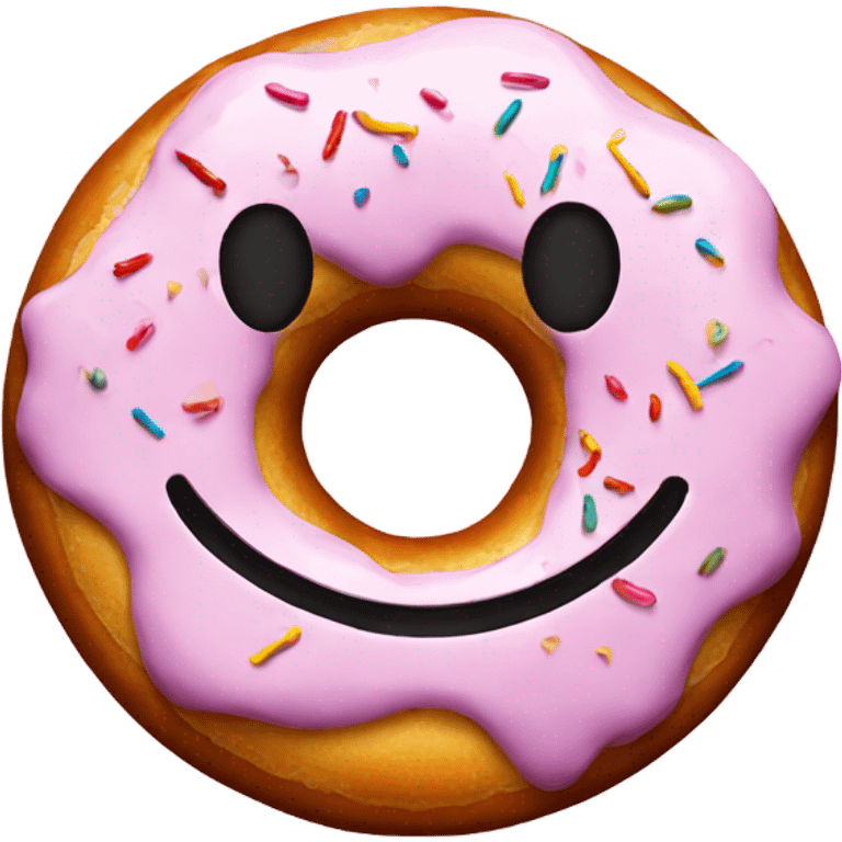 Donut with smile  emoji