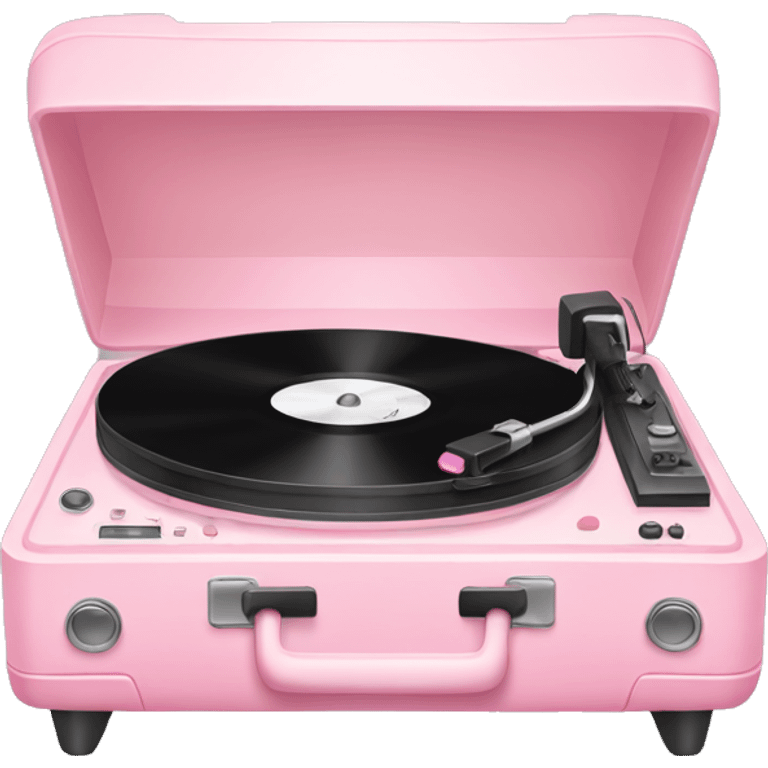 Light pink record player emoji