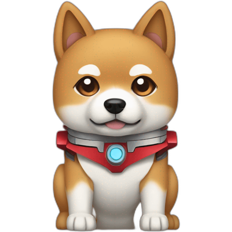 Transformer Shiba Inu, whole body emoji